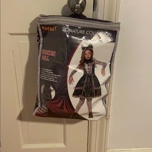 Kids premium broken doll costume